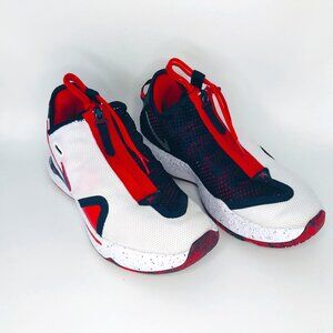 Nike Mens PG4 USA Basketball Shoes CD5079-101 White University Red Blue Sz 10